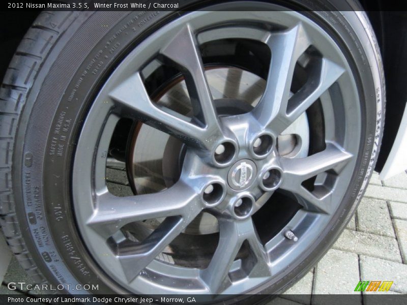Winter Frost White / Charcoal 2012 Nissan Maxima 3.5 S