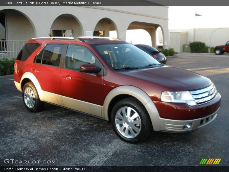Merlot Metallic / Camel 2008 Ford Taurus X Eddie Bauer