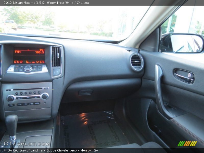 Winter Frost White / Charcoal 2012 Nissan Maxima 3.5 S