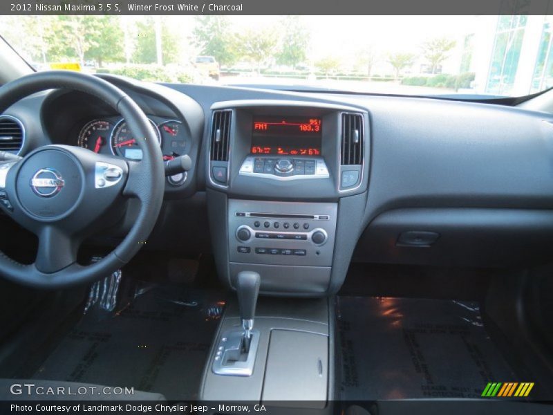 Winter Frost White / Charcoal 2012 Nissan Maxima 3.5 S