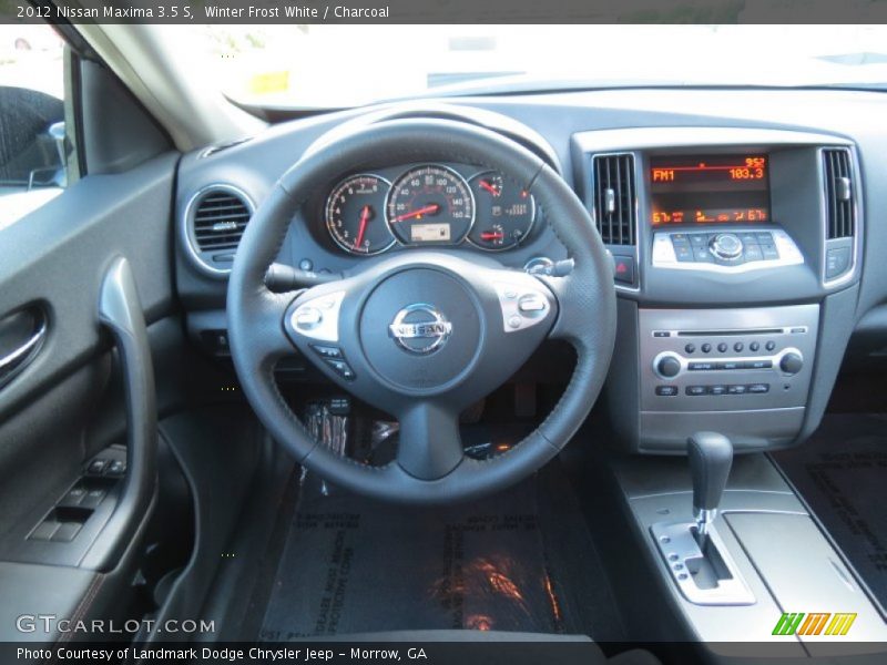 Winter Frost White / Charcoal 2012 Nissan Maxima 3.5 S
