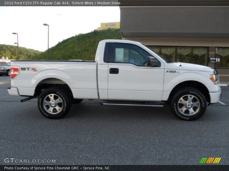 Oxford White / Medium Stone 2010 Ford F150 STX Regular Cab 4x4