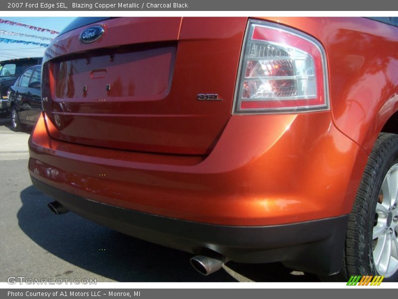 Blazing Copper Metallic / Charcoal Black 2007 Ford Edge SEL