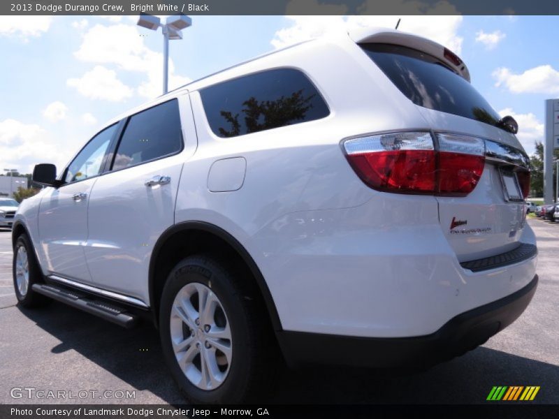 Bright White / Black 2013 Dodge Durango Crew