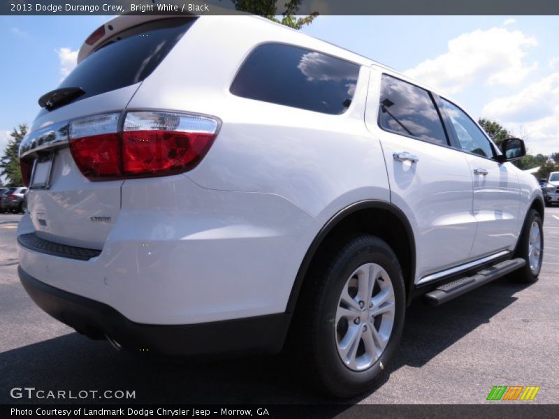 Bright White / Black 2013 Dodge Durango Crew