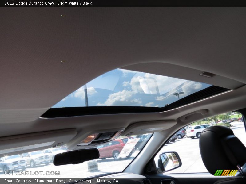 Bright White / Black 2013 Dodge Durango Crew