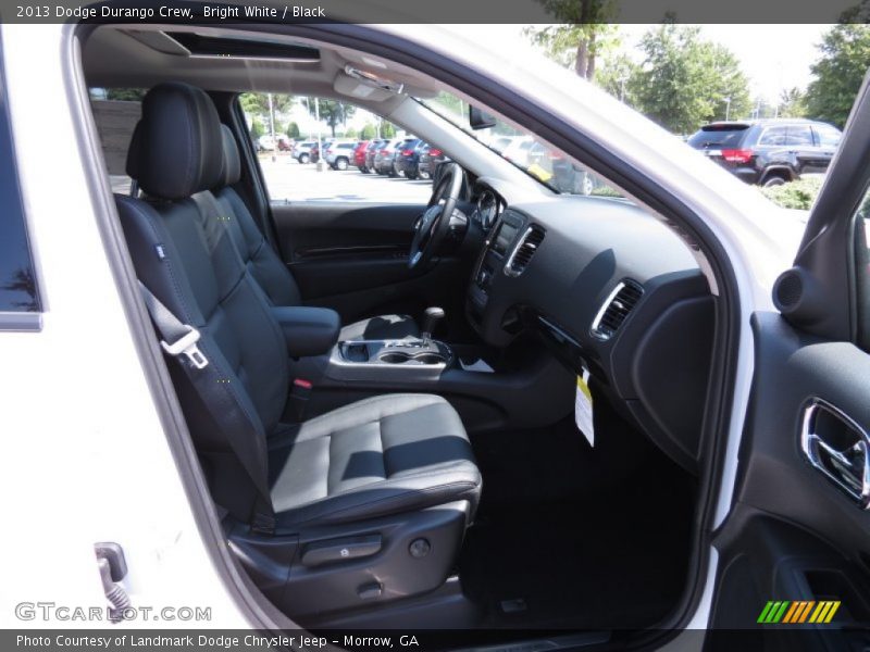 Bright White / Black 2013 Dodge Durango Crew