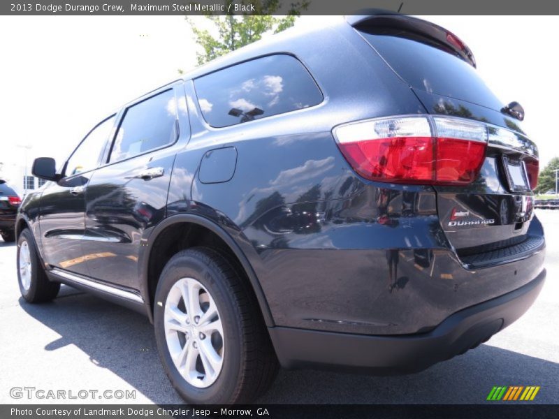 Maximum Steel Metallic / Black 2013 Dodge Durango Crew