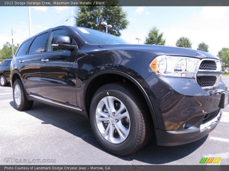 Maximum Steel Metallic / Black 2013 Dodge Durango Crew