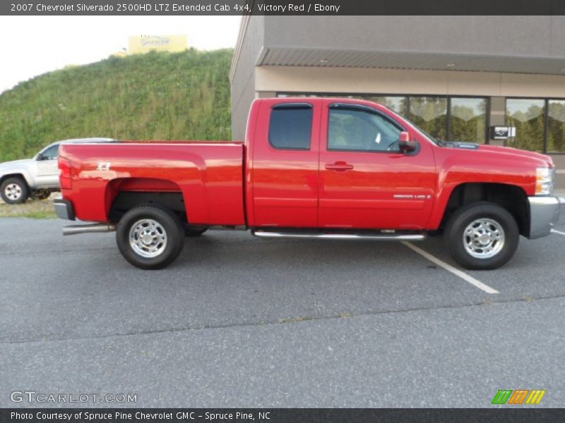 Victory Red / Ebony 2007 Chevrolet Silverado 2500HD LTZ Extended Cab 4x4