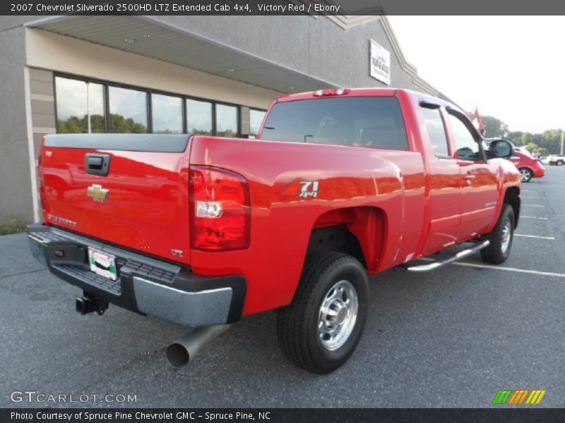 Victory Red / Ebony 2007 Chevrolet Silverado 2500HD LTZ Extended Cab 4x4