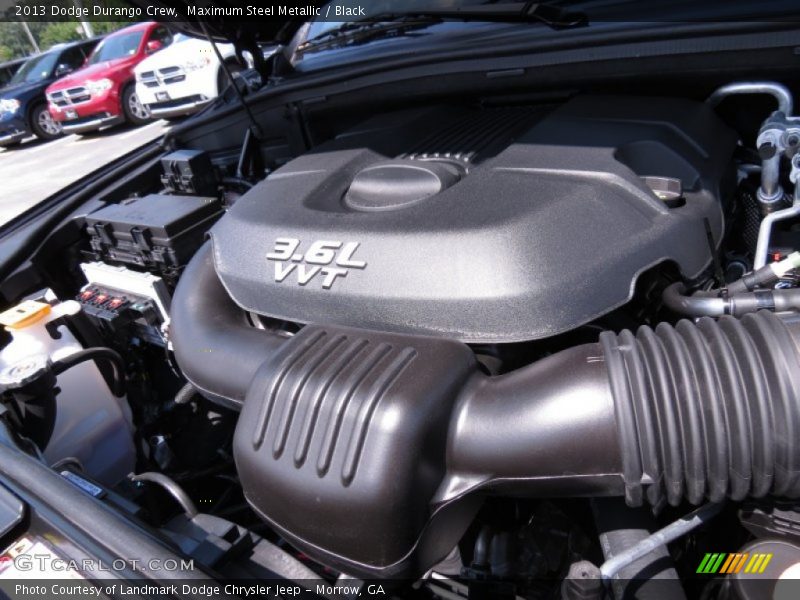 Maximum Steel Metallic / Black 2013 Dodge Durango Crew