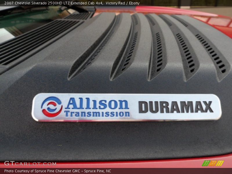 Victory Red / Ebony 2007 Chevrolet Silverado 2500HD LTZ Extended Cab 4x4