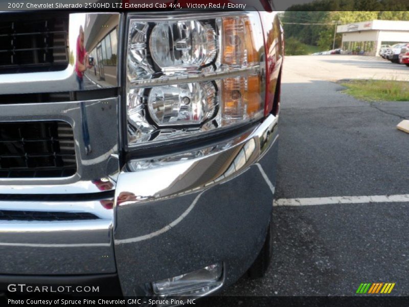 Victory Red / Ebony 2007 Chevrolet Silverado 2500HD LTZ Extended Cab 4x4