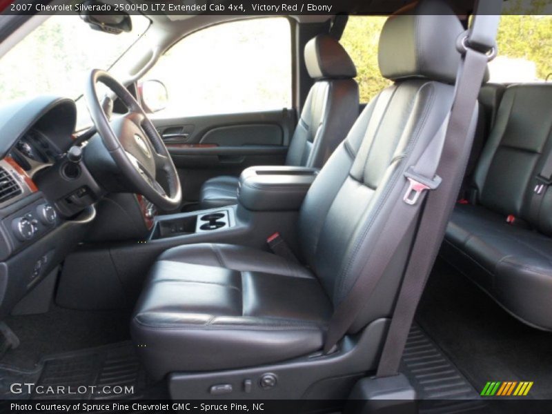 Victory Red / Ebony 2007 Chevrolet Silverado 2500HD LTZ Extended Cab 4x4