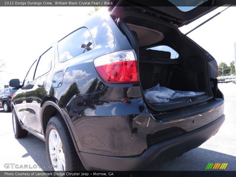 Brilliant Black Crystal Pearl / Black 2013 Dodge Durango Crew