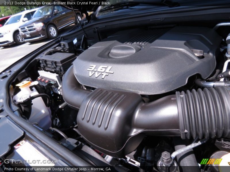 Brilliant Black Crystal Pearl / Black 2013 Dodge Durango Crew