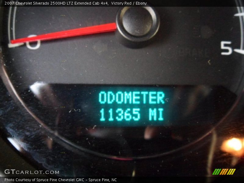 Victory Red / Ebony 2007 Chevrolet Silverado 2500HD LTZ Extended Cab 4x4