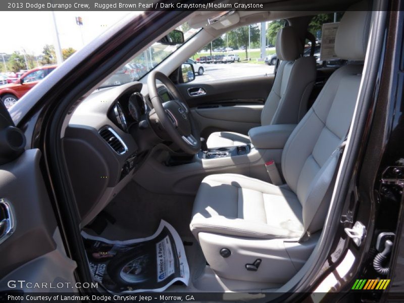 Rugged Brown Pearl / Dark Graystone/Medium Graystone 2013 Dodge Durango Crew