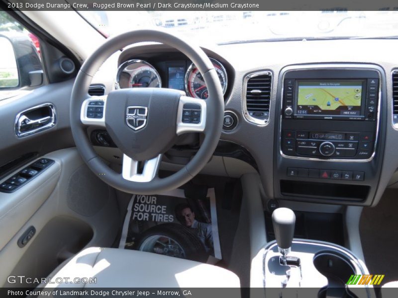 Rugged Brown Pearl / Dark Graystone/Medium Graystone 2013 Dodge Durango Crew
