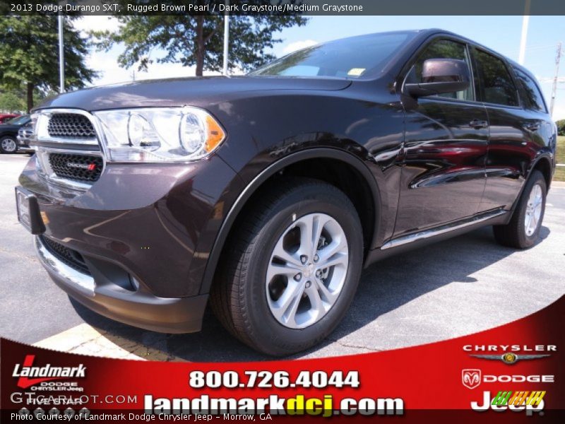 Rugged Brown Pearl / Dark Graystone/Medium Graystone 2013 Dodge Durango SXT