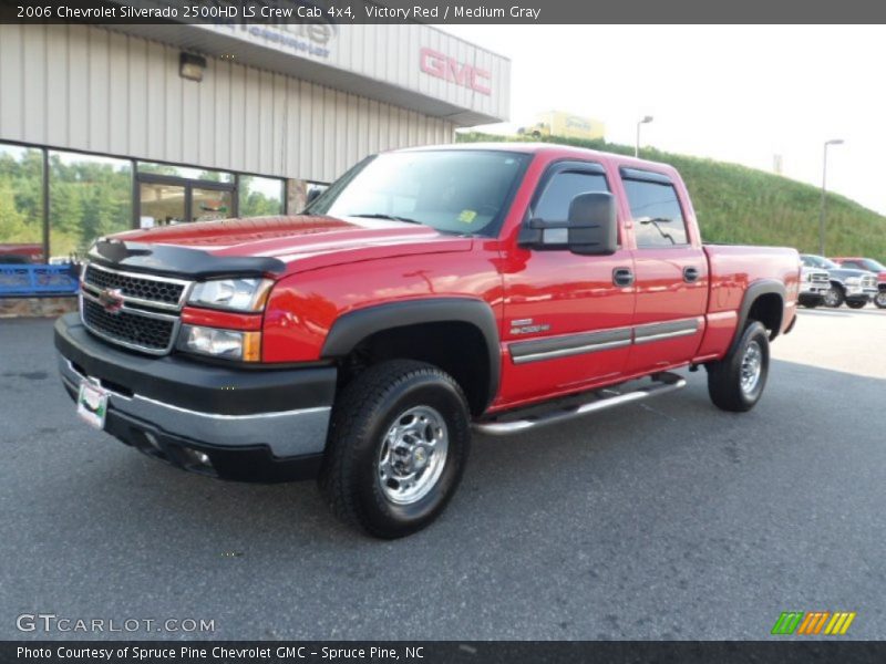 Victory Red / Medium Gray 2006 Chevrolet Silverado 2500HD LS Crew Cab 4x4