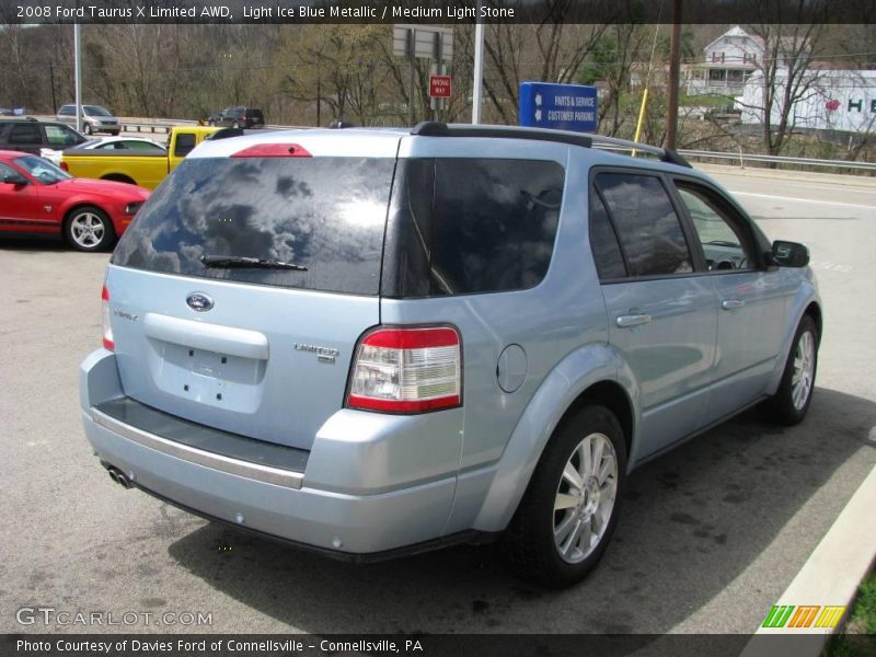 Light Ice Blue Metallic / Medium Light Stone 2008 Ford Taurus X Limited AWD