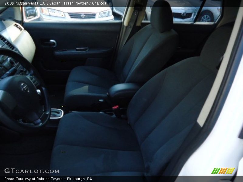 Fresh Powder / Charcoal 2009 Nissan Versa 1.8 S Sedan