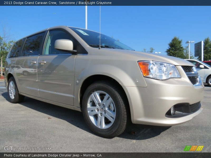 Sandstone / Black/Light Graystone 2013 Dodge Grand Caravan Crew