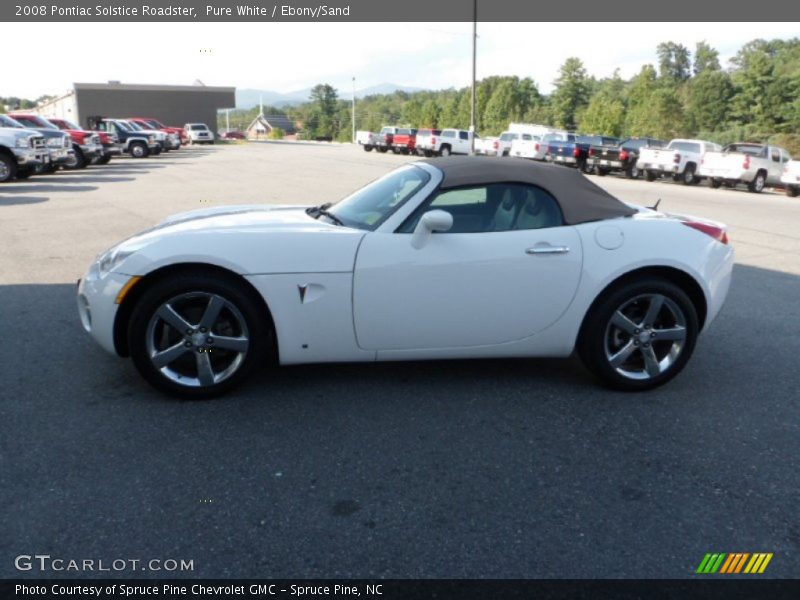 Pure White / Ebony/Sand 2008 Pontiac Solstice Roadster