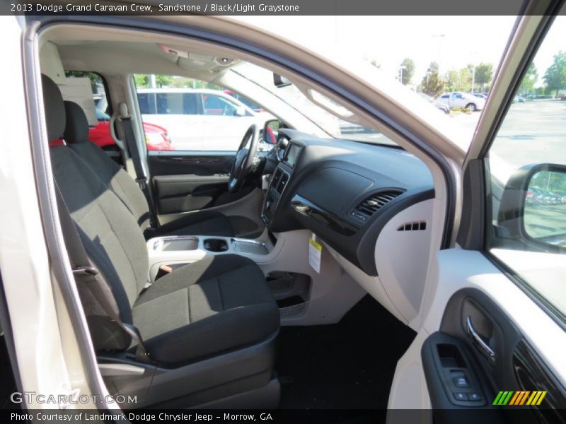 Sandstone / Black/Light Graystone 2013 Dodge Grand Caravan Crew