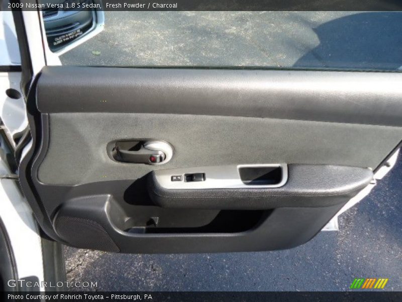 Fresh Powder / Charcoal 2009 Nissan Versa 1.8 S Sedan