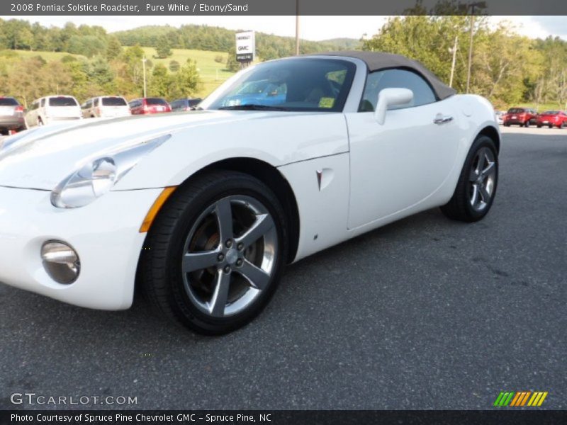 Pure White / Ebony/Sand 2008 Pontiac Solstice Roadster