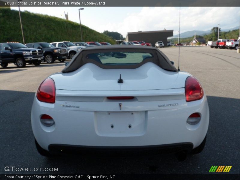Pure White / Ebony/Sand 2008 Pontiac Solstice Roadster