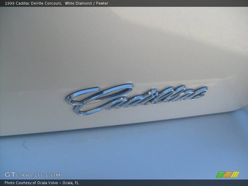 White Diamond / Pewter 1999 Cadillac DeVille Concours