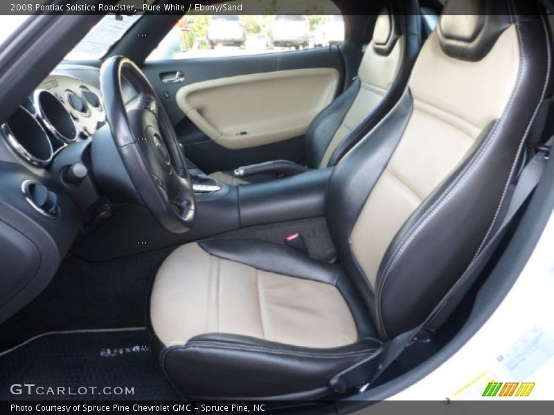 Pure White / Ebony/Sand 2008 Pontiac Solstice Roadster