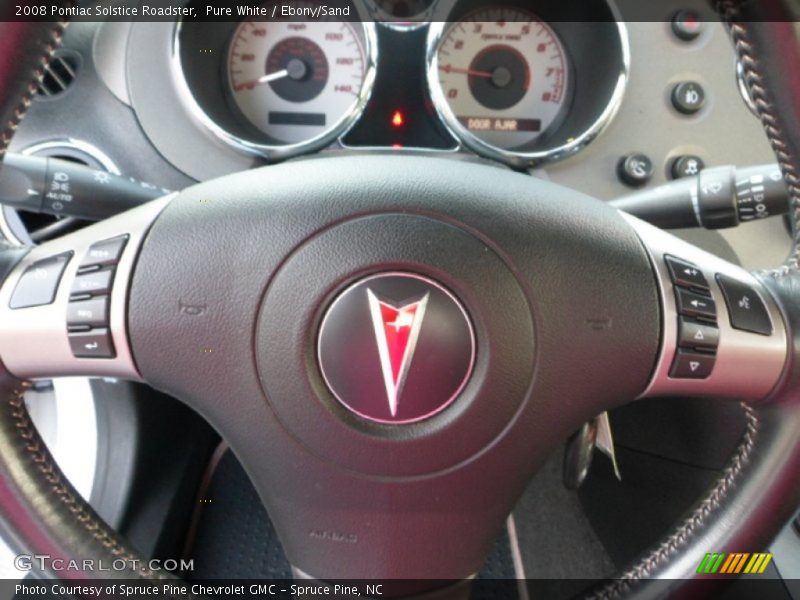 Pure White / Ebony/Sand 2008 Pontiac Solstice Roadster
