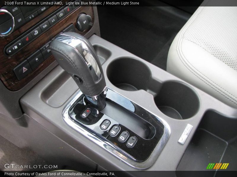 Light Ice Blue Metallic / Medium Light Stone 2008 Ford Taurus X Limited AWD