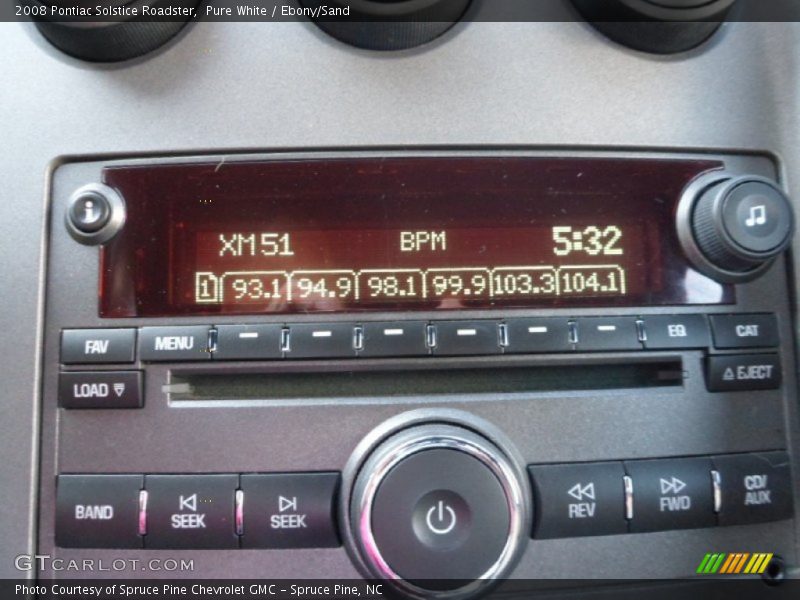 Pure White / Ebony/Sand 2008 Pontiac Solstice Roadster
