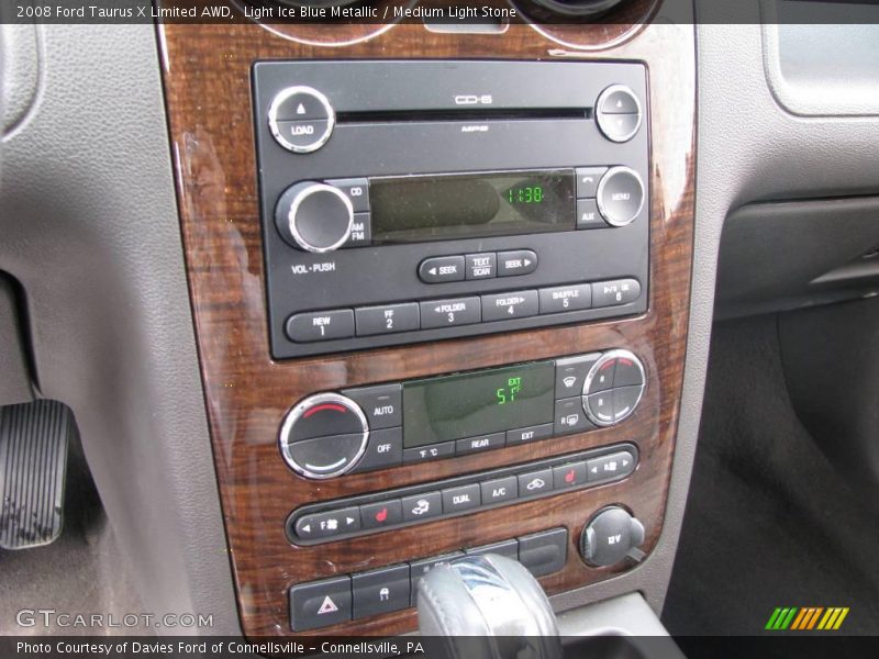 Light Ice Blue Metallic / Medium Light Stone 2008 Ford Taurus X Limited AWD