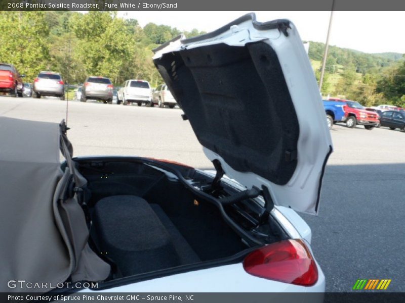 Pure White / Ebony/Sand 2008 Pontiac Solstice Roadster