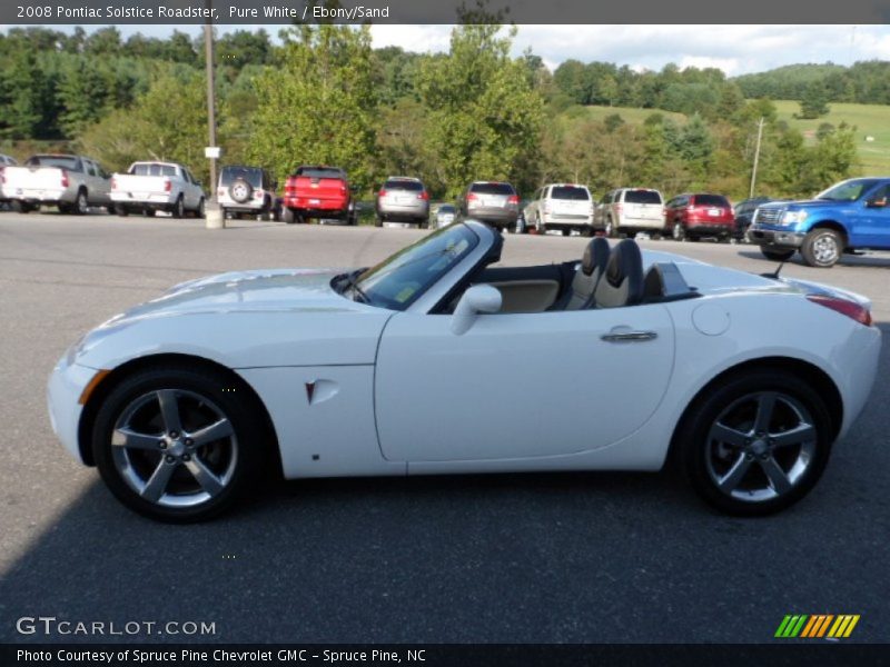 Pure White / Ebony/Sand 2008 Pontiac Solstice Roadster