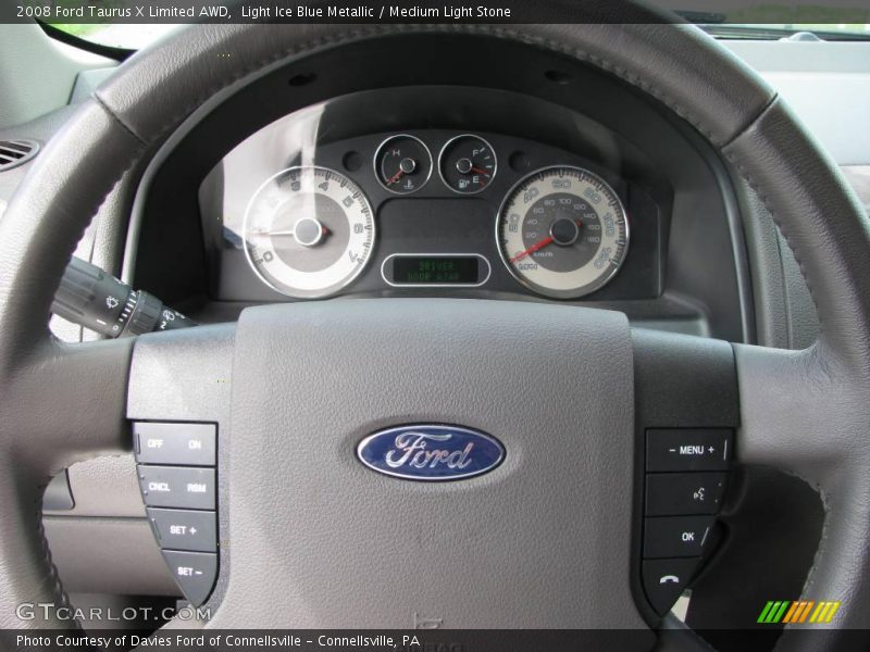 Light Ice Blue Metallic / Medium Light Stone 2008 Ford Taurus X Limited AWD