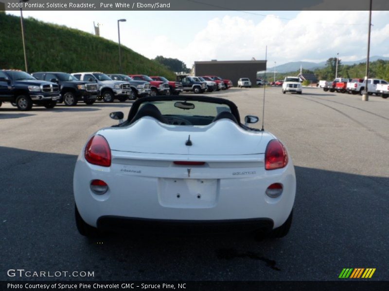 Pure White / Ebony/Sand 2008 Pontiac Solstice Roadster
