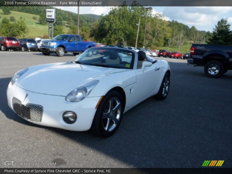 Pure White / Ebony/Sand 2008 Pontiac Solstice Roadster