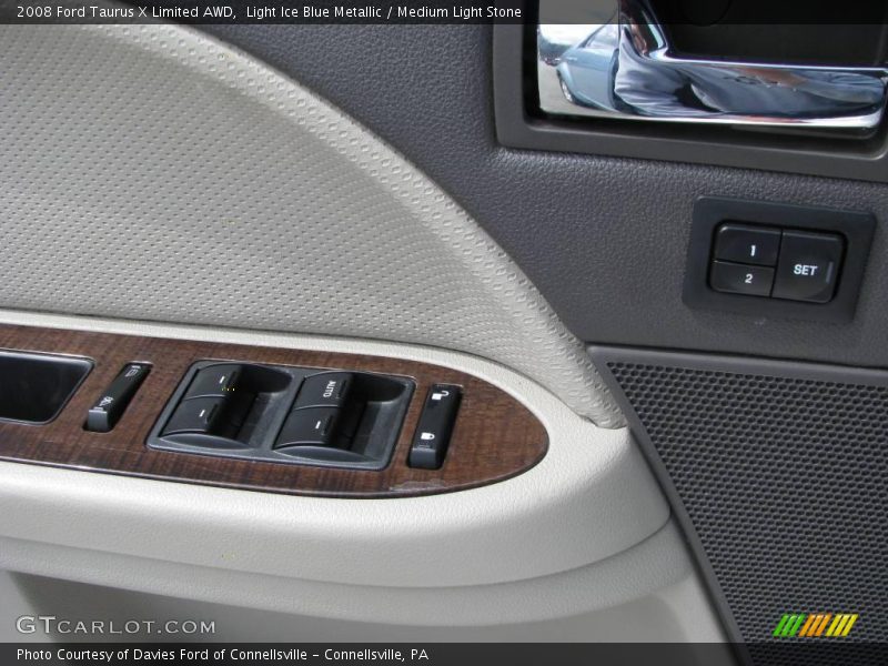 Light Ice Blue Metallic / Medium Light Stone 2008 Ford Taurus X Limited AWD