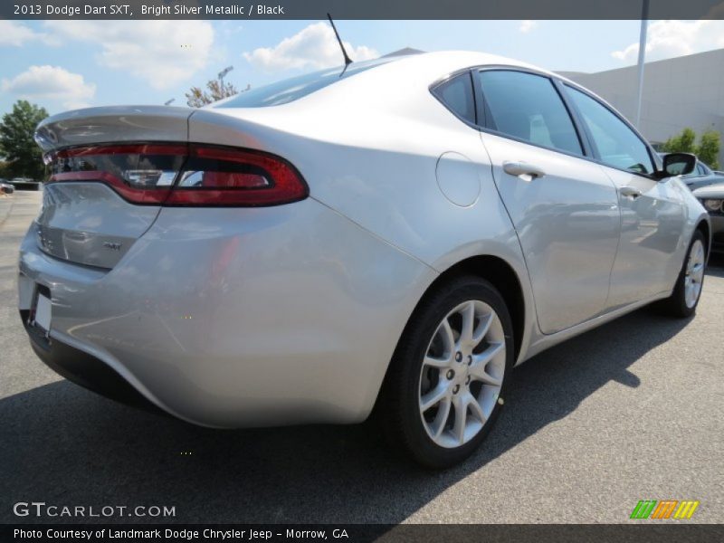 Bright Silver Metallic / Black 2013 Dodge Dart SXT