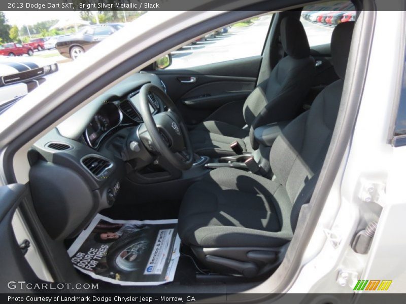 Bright Silver Metallic / Black 2013 Dodge Dart SXT