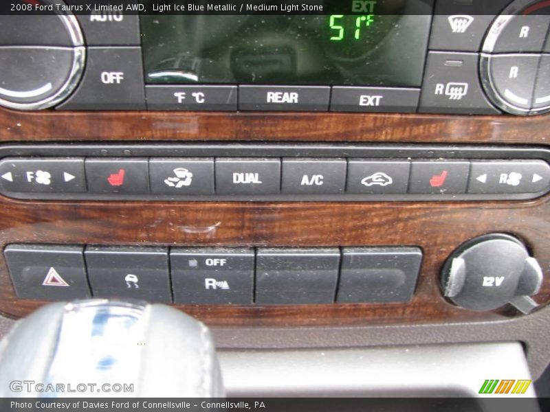 Light Ice Blue Metallic / Medium Light Stone 2008 Ford Taurus X Limited AWD