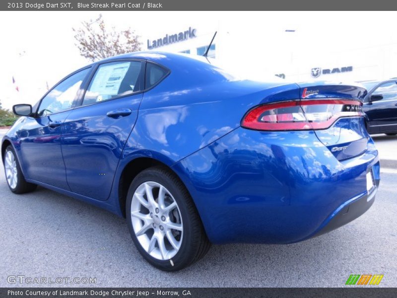 Blue Streak Pearl Coat / Black 2013 Dodge Dart SXT